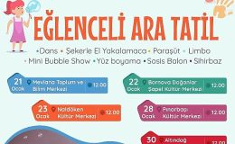 Bornovalı çocuklar yarıyıl tatilinde doya doya eğlenecek!