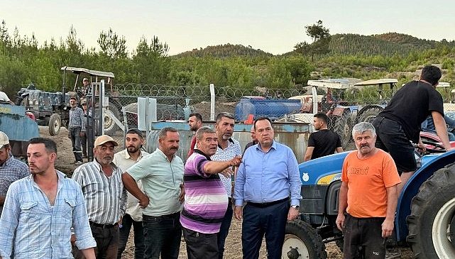 Başkan Dutlulu Yangın Bölgesinde İncelemelerde Bulundu